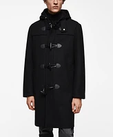 Mango Men's Wool Hooded Coat