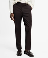 Mango Men's Stretch Fabric Super Slim-Fit Suit Pants