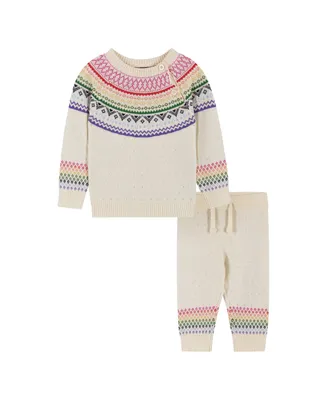 Infant Girls Holiday Cream Sweater Set