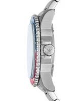 Emporio Armani Men's World Explorer Gmt Dual Time Stainless Steel Bracelet Watch 42mm