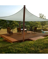 16x16 Ft 97% Uv Block Square Sun Shade Sail Top Canopy Outdoor Patio Pool Yard