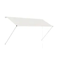 Retractable Awning 98.4"x59.1" Cream