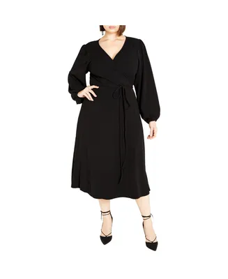 City Chic Plus Size Wrap Hayden Dress