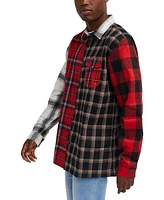 Reason Men's Split Flannel Long Sleeves Shirt