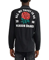 Reason Men's All We Trust Long Sleeve Woven Shirt