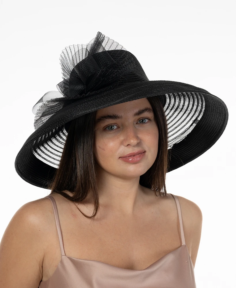 Bellissima Millinery Collection Women's Romantic Profile Dressy Hat