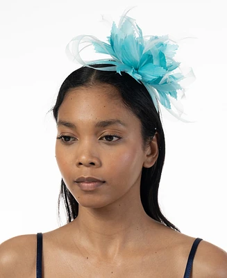 Bellissima Millinery Collection Women's Flower & Feather Loop Fascinator