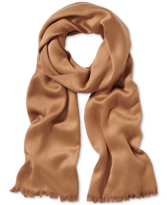 Calvin Klein Women's Solid Satin-Feel Pashmina Scarf