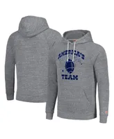 Men's and Women's Homage Gray Dallas Cowboys Hyperlocal Raglan Pullover Hoodie