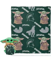 Northwest X Disney Michigan State Spartans Yoda Hugger Pillow and Silk Touch Throw Set