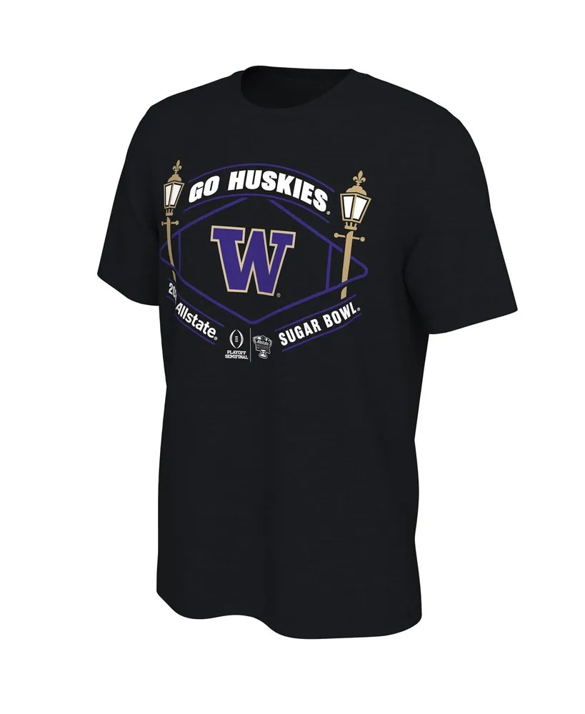 Men's Black Washington Huskies College Football Playoff 2024 Sugar Bowl T-shirt