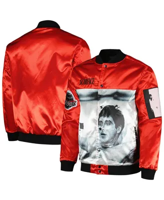 Men's and Women's Reason Red Scarface The World is Yours Varsity Full-Snap Jacket
