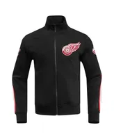Men's Pro Standard Black Detroit Red Wings Classic Chenille Full-Zip Track Jacket