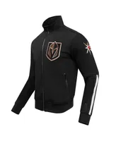 Men's Pro Standard Black Vegas Golden Knights Classic Chenille Full-Zip Track Jacket