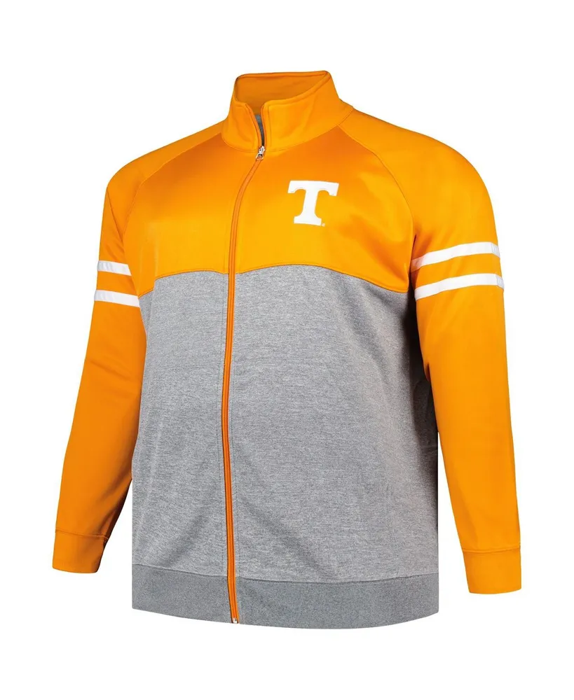 Men's Profile Tennessee Orange Volunteers Big and Tall Fleece Full-Zip Jacket
