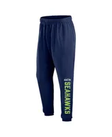 Men's Fanatics Navy Seattle Seahawks Big and Tall Chop Block Lounge Pants