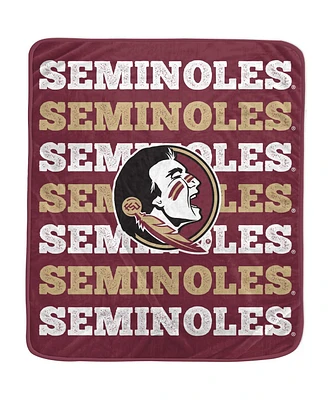 Pegasus Home Fashions Florida State Seminoles 60'' x 70'' Logo Wordmark Plush Blanket