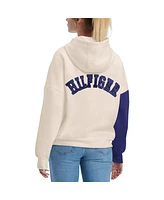 Women's Tommy Hilfiger Cream, Purple Baltimore Ravens Harriet Pullover Hoodie