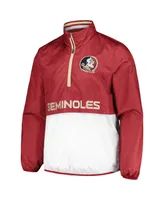 Men's G-iii Sports by Carl Banks Garnet Florida State Seminoles Cornerman Half-Zip Top