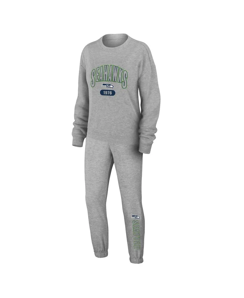 Green Bay Packers WEAR by Erin Andrews Plus Size Knitted Tri-Blend Long  Sleeve T-Shirt & Pants Lounge Set - Heather Gray