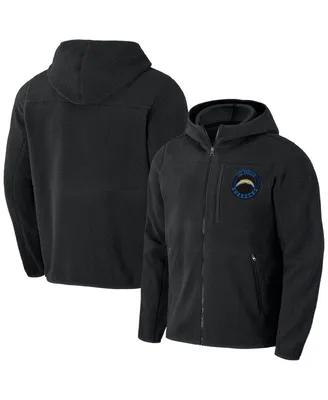 Men's Nfl x Darius Rucker Collection by Fanatics Black Los Angeles Chargers Sherpa Full-Zip Hoodie