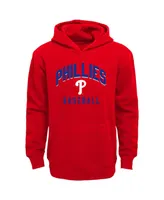 Infant Boys and Girls Red, Heather Gray Philadelphia Phillies Play by Pullover Hoodie Pants Set