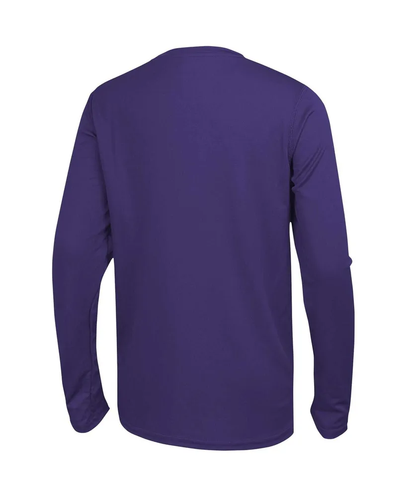 Men's Purple Minnesota Vikings Side Drill Long Sleeve T-shirt