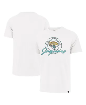 Men's '47 Brand White Distressed Jacksonville Jaguars Ring Tone Franklin T-shirt