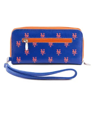 Women's New York Mets Zip-Around Wristlet Wallet