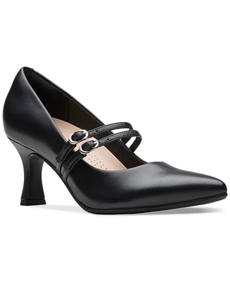 Clarks Women's Kataleyna Joy Double-Strap Pointed-Toe Pumps