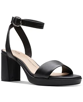 Clarks Women's AmberLyn Bay Ankle-Strap Block-Heel Sandals