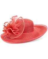 Bellissima Millinery Collection Women's Wide Striped-Brim Dressy Hat