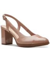 Clarks Women's Bayla Joy Cap-Toe Slingback Pumps