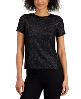 Anne Klein Women's Sequined T-Shirt