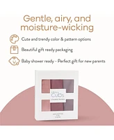 Comfy Cubs Cotton Easy Swaddle Blankets, Pack of 3 with Gift Box