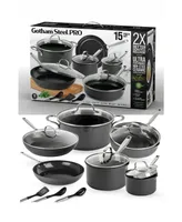 Gotham Steel Professional 2X Hard Anodized Ultra Ceramic -Piece Cookware Set