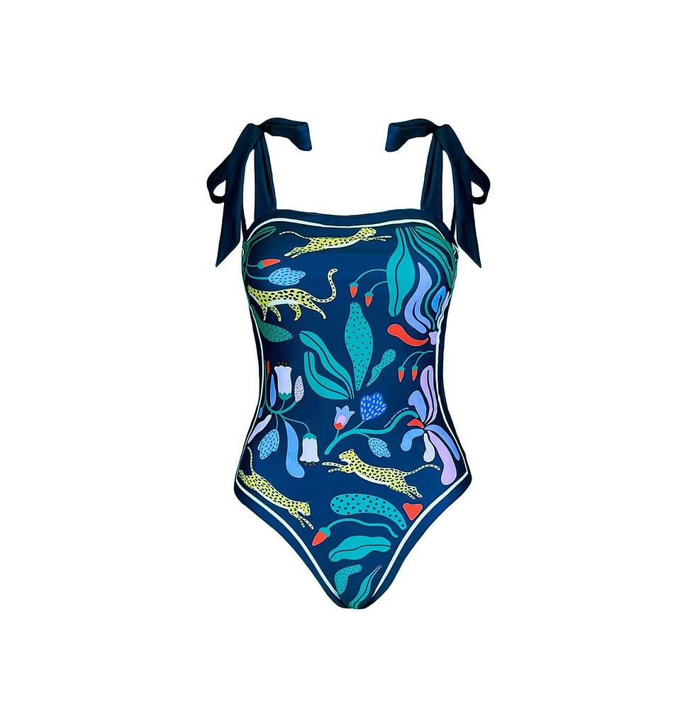 Jessie Zhao New York Jungle Love Reversible One Piece Swimsuit