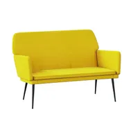 Bench Yellow 42.5"x31.1"x31.1" Velvet