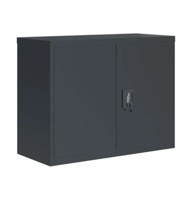 File Cabinet Anthracite 35.4"x15.7"x27.6" Steel