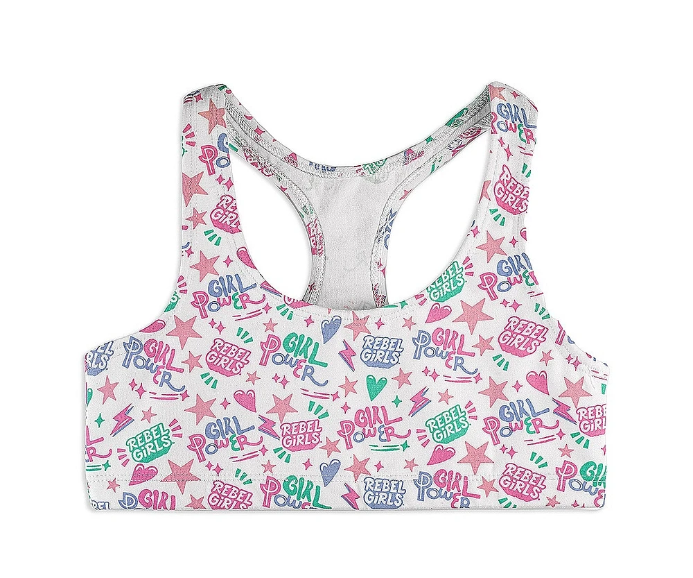Rebel Girls x Mightily Fair Trade Organic Cotton Sports Bras 3-pack