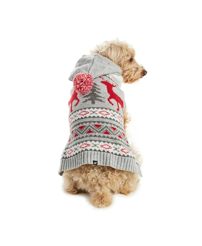 Hotel Doggy Fair Isle Sweater with Pom-pom dog