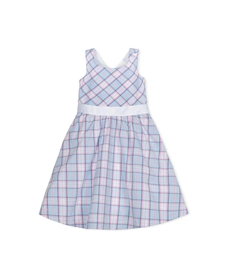 Hope & Henry Girls' Sleeveless Special Occasion Party Dress with Cross Back Detail