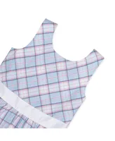 Hope & Henry Girls' Sleeveless Special Occasion Party Dress with Cross Back Detail, Kids