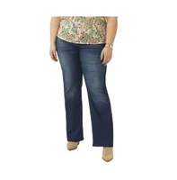 Molly & Isadora Plus Size High Rise Bootcut Jean