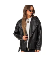 Women's Wrenley oversized faux leather jacket