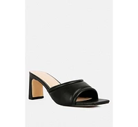 Women's Celine Quilted Italian Block Heel Sandals