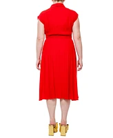 Meghan Fabulous Plus Size Honeysuckle Midi Dress