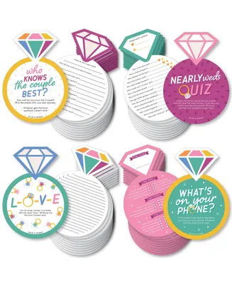 Just Engaged - Colorful - 4 Engagement Games - 10 Cards Each - Gamerific Bundle - Assorted Pre