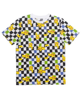 Hybrid Big Boys Pikachu All Over Print Short Sleeve Graphic T-shirt