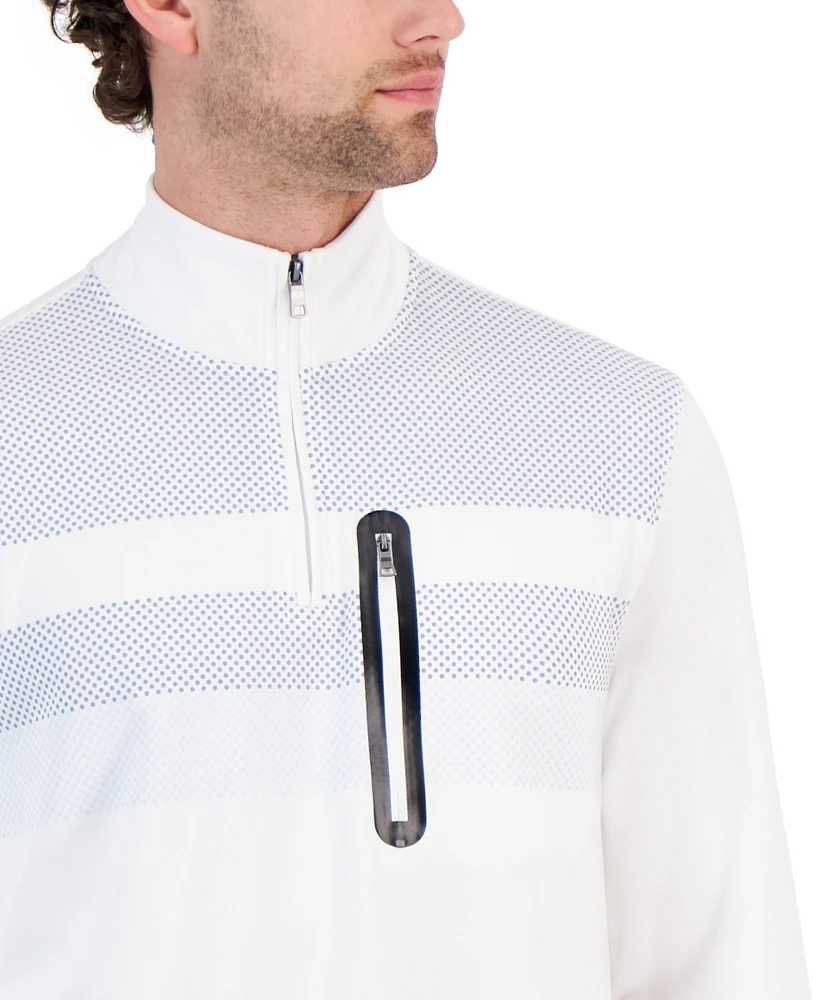 Club Room Men's Quarter-Zip Shirt, Created for Macy's